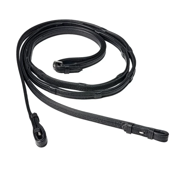 Fairfax Continental Rubber Lined Dressage Reins